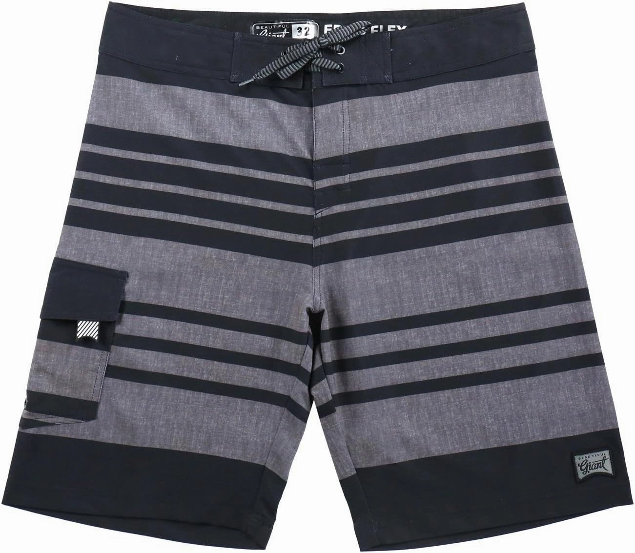 Men's Swim Trunks 22 Quick Dry Board Shorts with Key Keeper, No Mesh Lining - Perfect for Surfing & Swimming