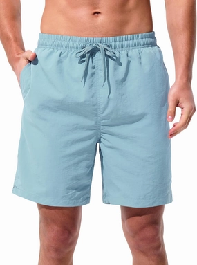 Men's Swim Trunks Beach Board Shorts Quick Dry Swimsuit Bathing Suits with Pockets 7 Inch Inseam Mesh Lining