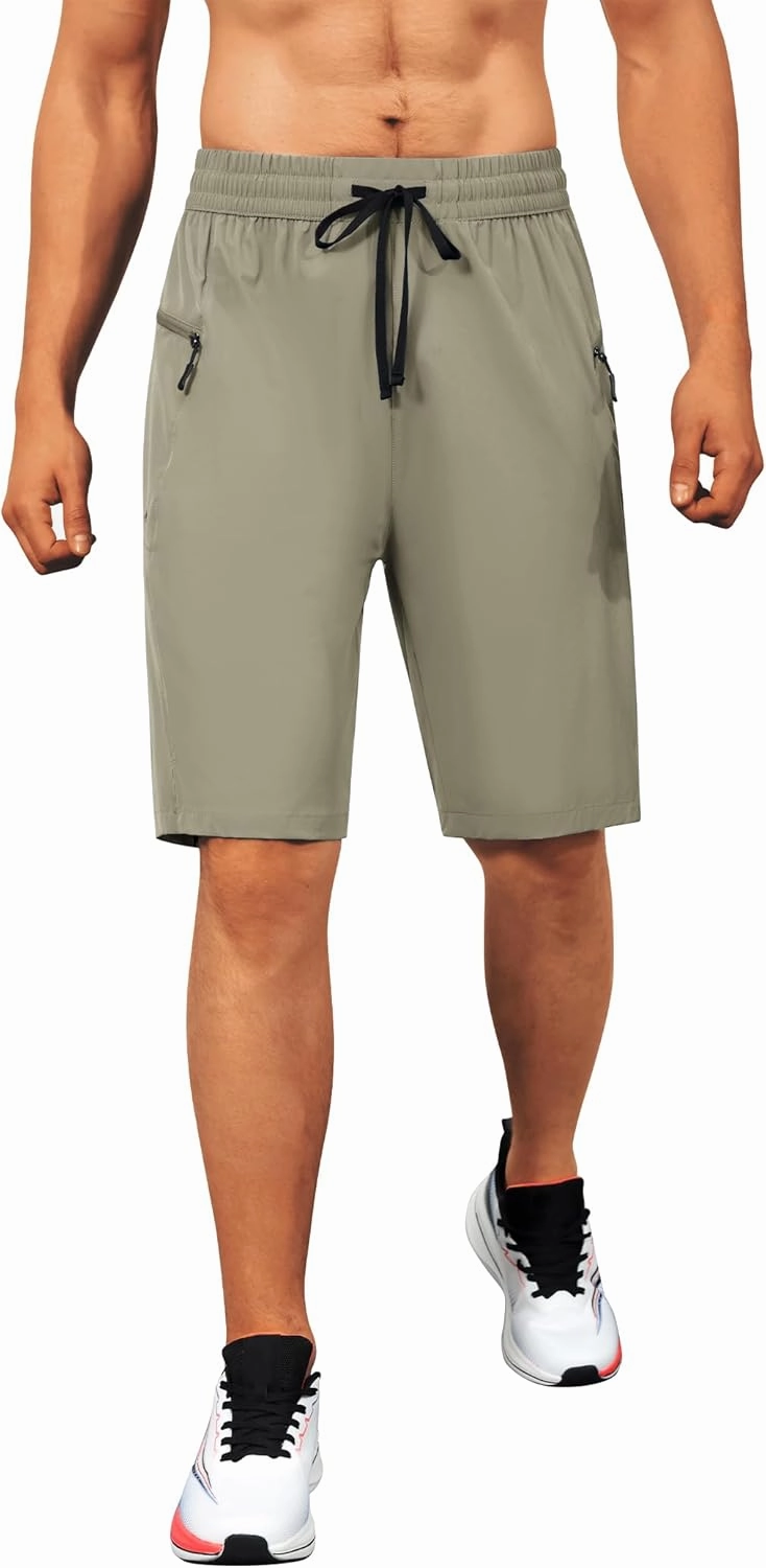 Men's Swim Trunks Quick Dry Beach Shorts with Zipper Pockets, UPF 50 , Swimming, Surfing, Outdoor - No Mesh Liner