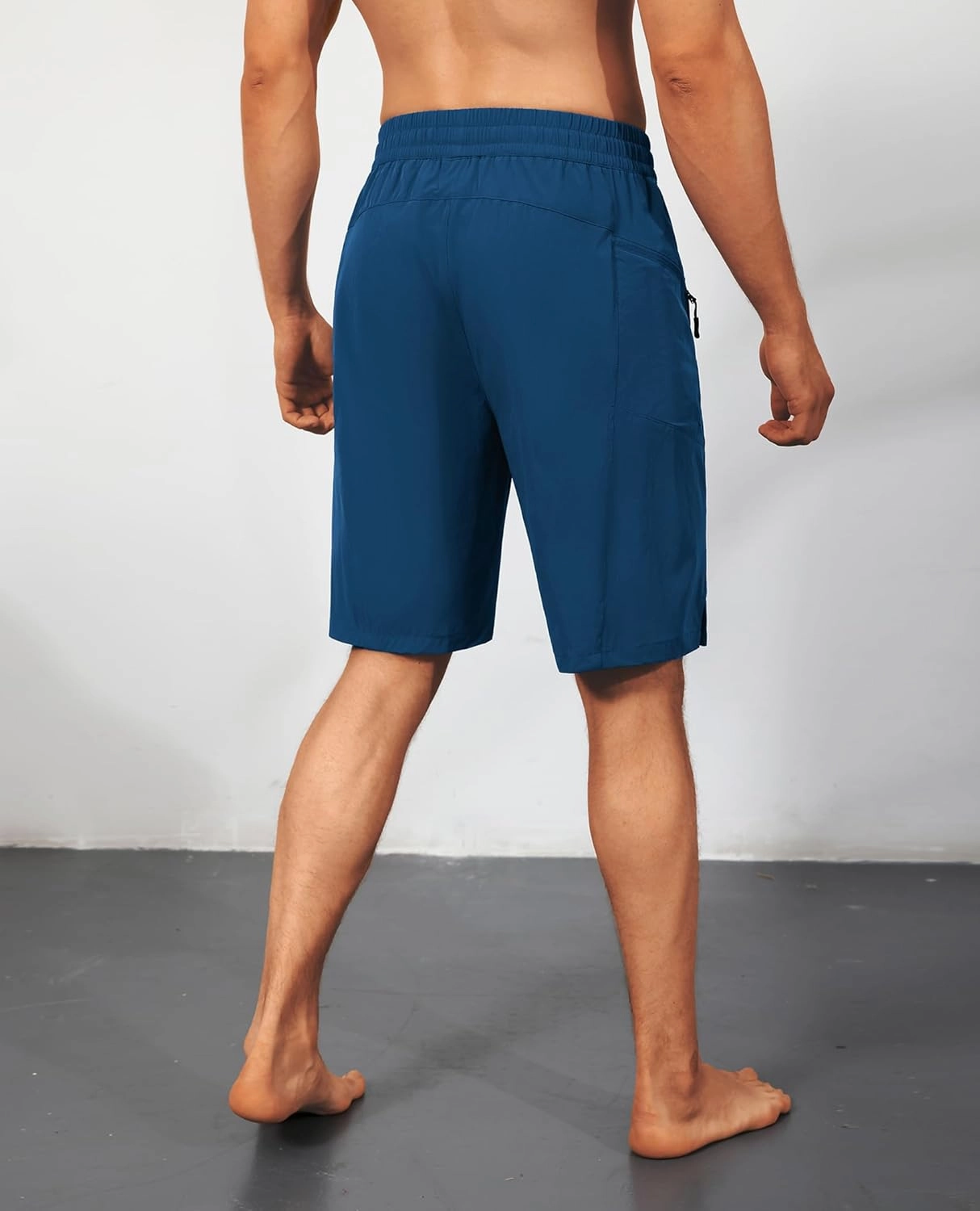 Men's Swim Trunks Quick Dry Beach Shorts with Zipper Pockets, UPF 50 , Swimming, Surfing, Outdoor - No Mesh Liner
