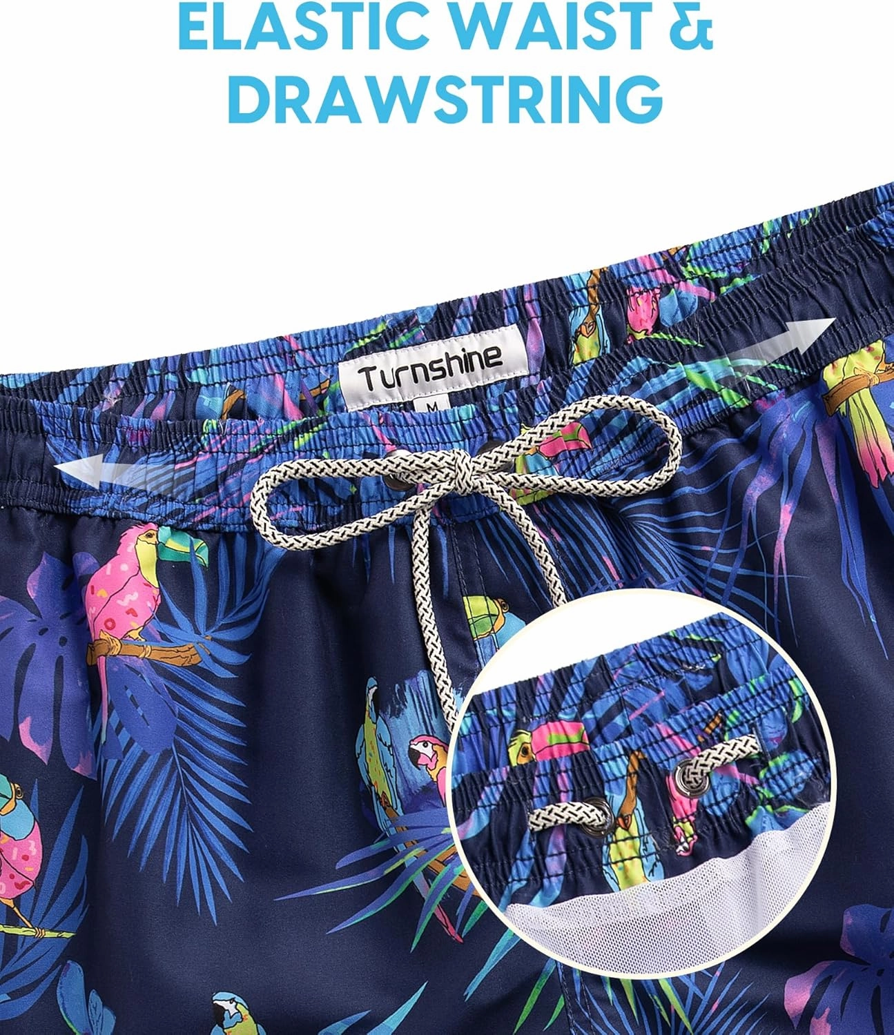 Mens Swim Trunks 5 Inch Swimming Shorts with Mesh Lining Quick Dry Bathing Suits for Men Swimwear