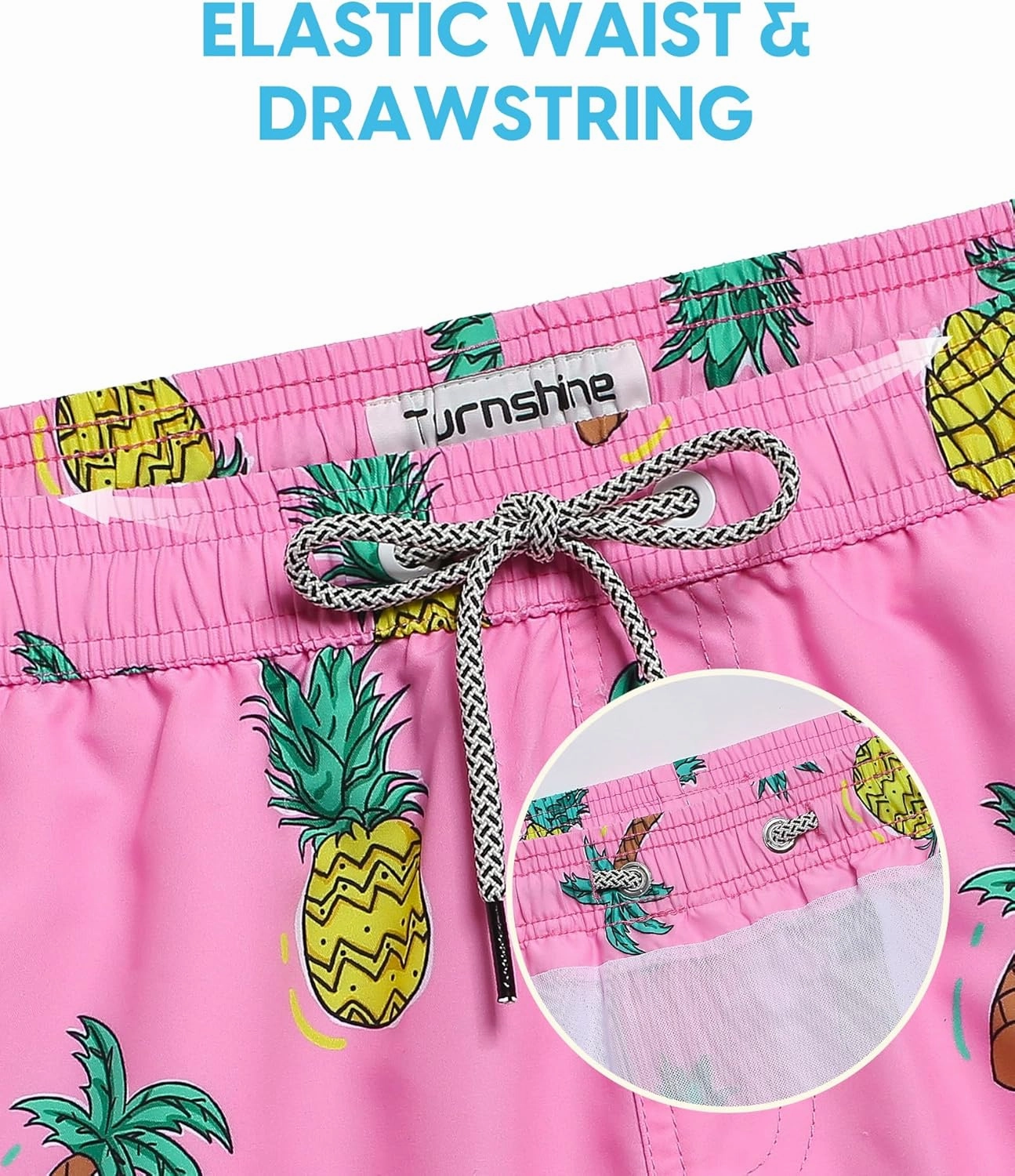 Mens Swim Trunks 5 Inch Swimming Shorts with Mesh Lining Quick Dry Bathing Suits for Men Swimwear