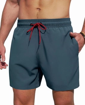 Mens Swim Trunks 5 Inch with Mesh Lining Quick Dry Stretch Bathing Suits for Men Board Shorts Men's Swimwear