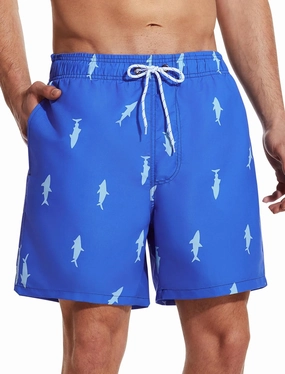 Mens Swim Trunks 6 Inch Inseam Mesh Lining Bathing Suits Quick Dry Beach Shorts Swimsuits Swimwear with Pockets