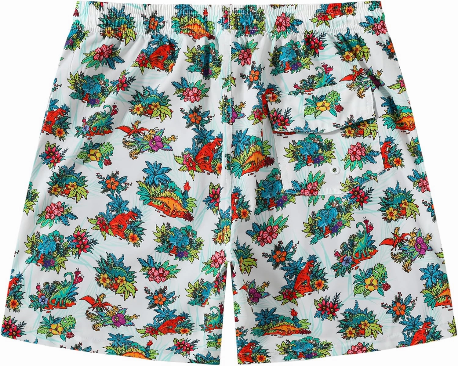 Mens Swim Trunks 7 Inch Inseam Board Shorts with Compression Liner Swimsuit Bathing Suit Quick Dry