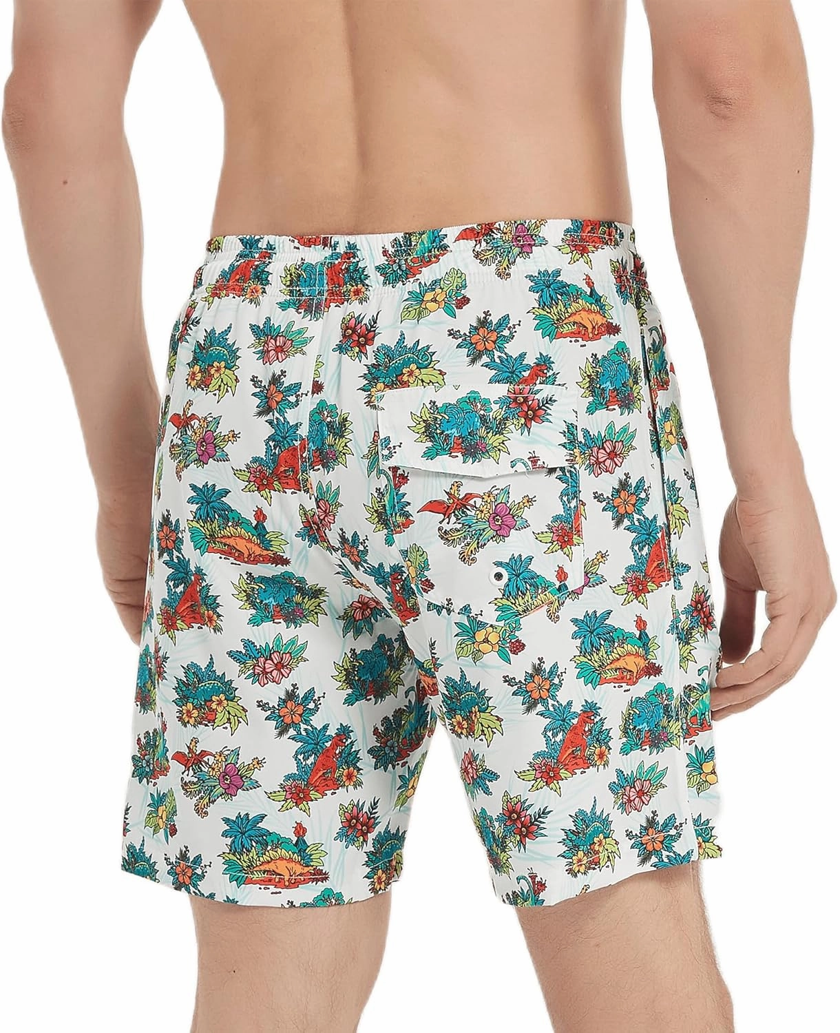 Mens Swim Trunks 7 Inch Inseam Board Shorts with Compression Liner Swimsuit Bathing Suit Quick Dry