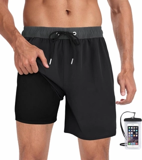 Mens Swim Trunks 7" Quick Dry Swim Shorts Swimsuit Swimming Trunks Swimwear with Pockets