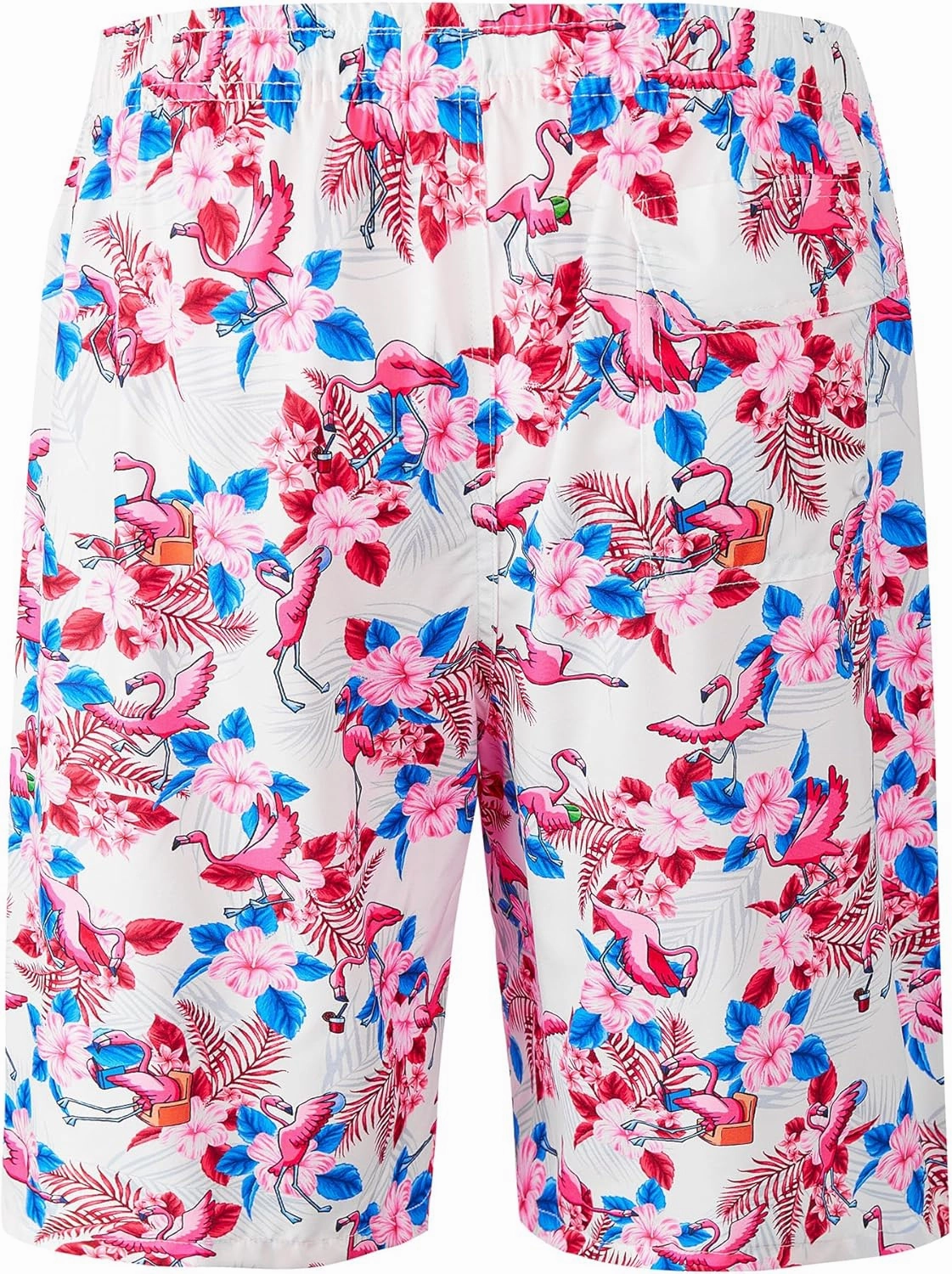 Mens Swim Trunks 9 Inch Inseam Stretch Board Shorts Built-in Quick Dry Swimwear Bathing Suits with Compression Liner