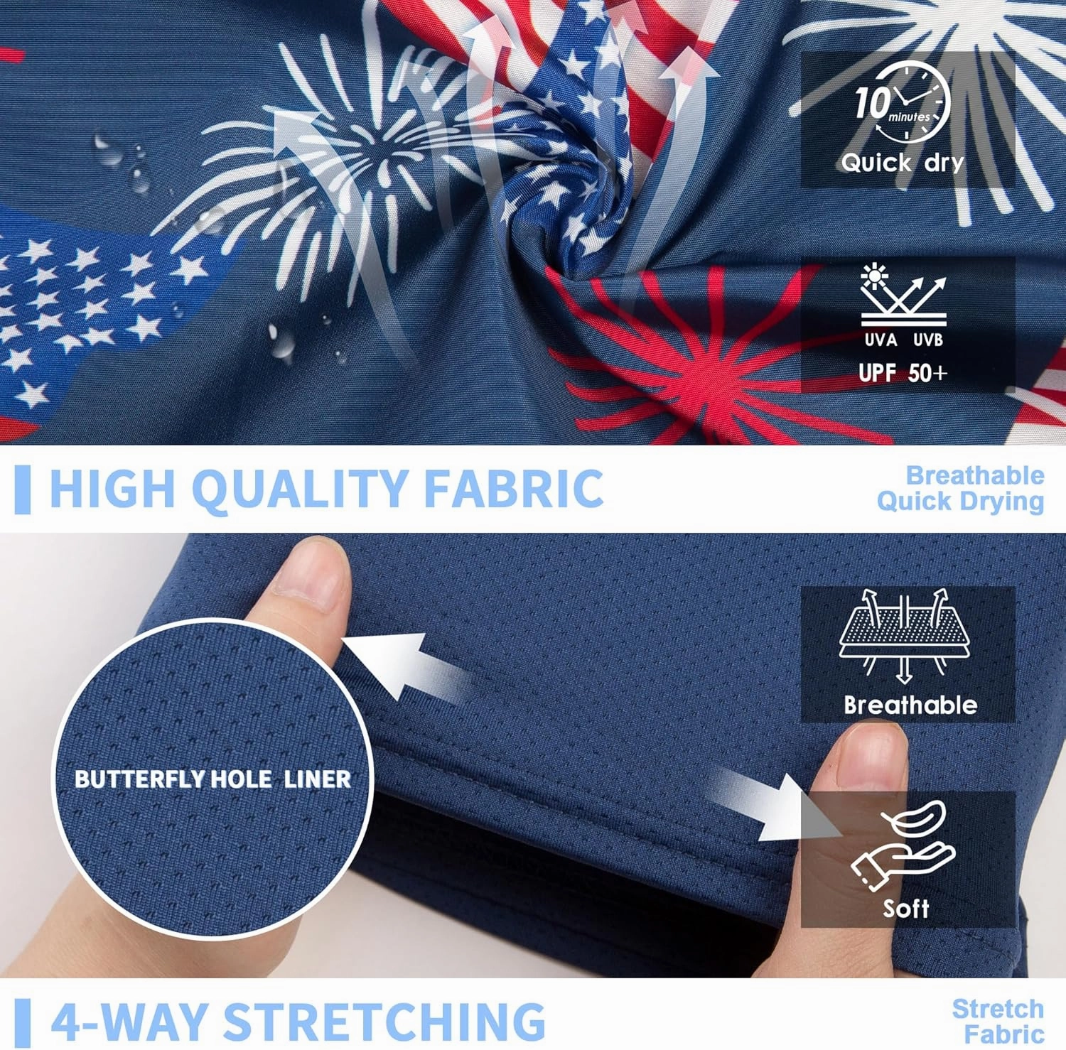 Mens Swim Trunks 9" Board Shorts with Compression Liner Swimsuit Built-in Bathing Suit Quick Dry Swimwear Zipper Pocket