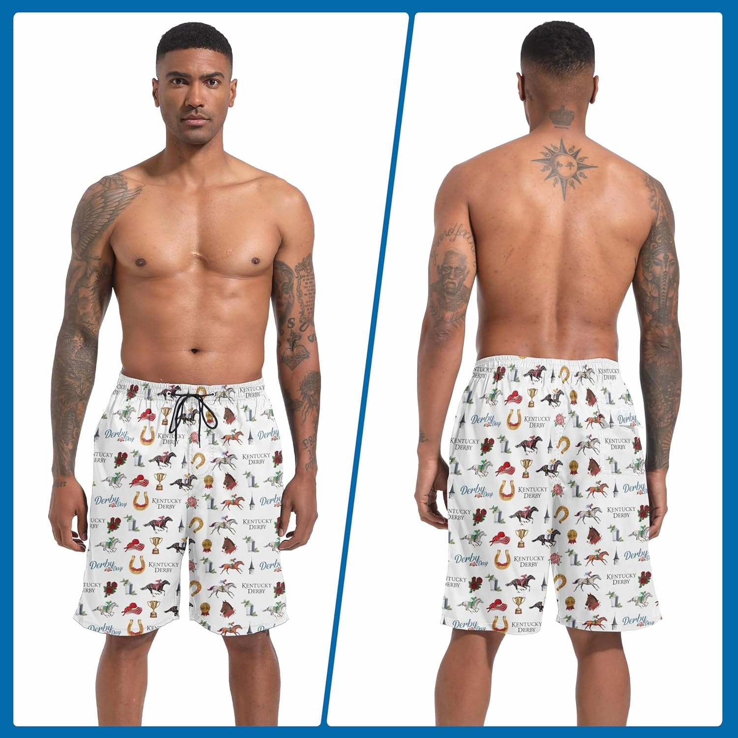 Mens Swim Trunks Quick Dry Board Shorts Bathing Suit for Men Beach Swimwear Breathable Surf Beach Shorts Swimwear