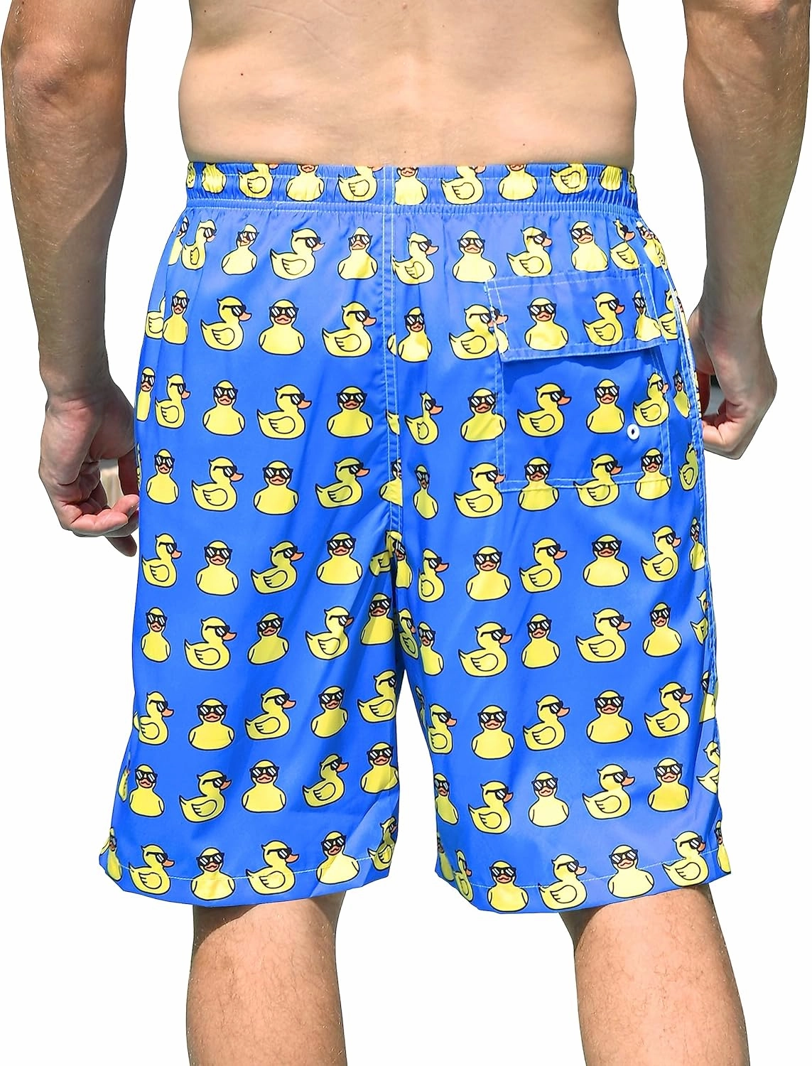 Mens Swim Trunks Quick Dry Board Shorts with Mesh Lining, Breathable Surf Beach Shorts Swimwear Bathing Suits