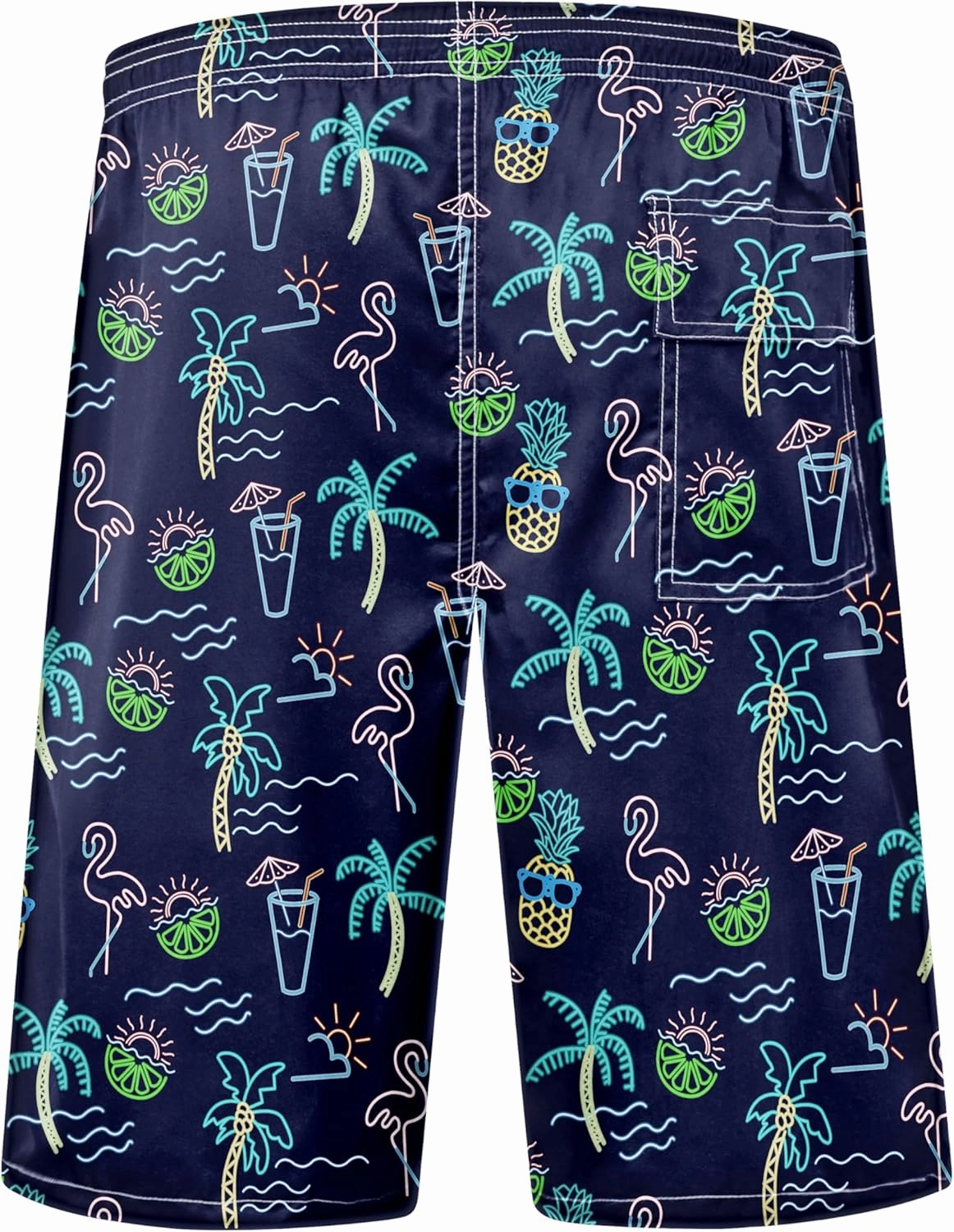 Mens Swim Trunks Quick Dry Board Shorts with Mesh Lining, Breathable Surf Beach Shorts Swimwear Bathing Suits