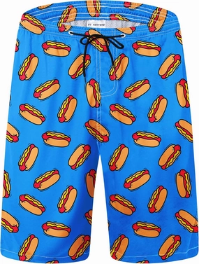 Mens Swim Trunks Quick Dry Board Shorts with Mesh Lining, Breathable Surf Beach Shorts Swimwear Bathing Suits
