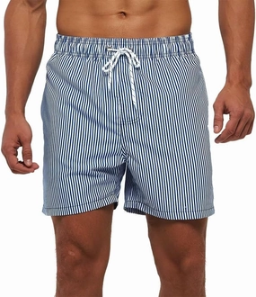 Mens Swim Trunks Quick Dry Boardshorts with Mesh Lining Above Knee Swimwear Bathing Suits