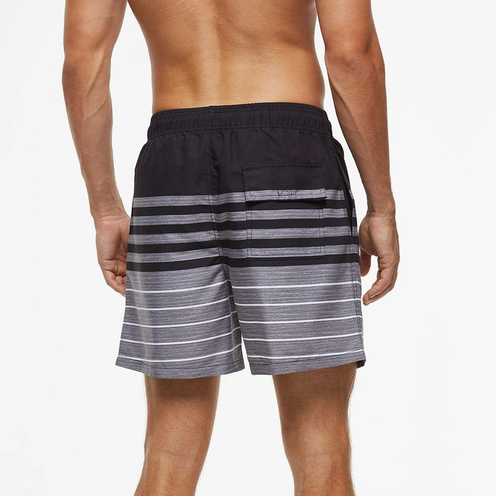 Mens Swim Trunks Quick Dry Boardshorts with Mesh Lining Above Knee Swimwear Bathing Suits