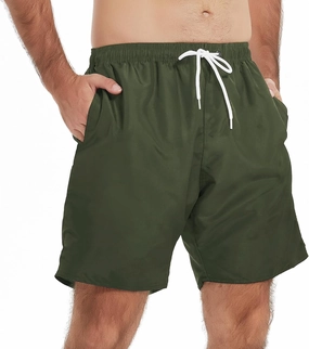 Mens Swim Trunks Swim Shorts Swimwear Quick Dry 7 Swimming Trunks with Mesh Lining