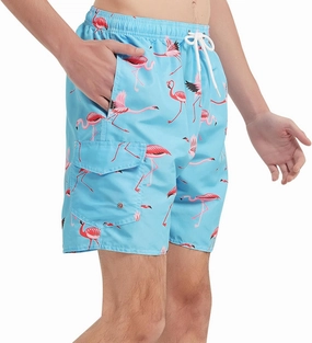Mens Swim Trunks Swim Shorts Swimwear Quick Dry 7 Swimming Trunks with Mesh Lining