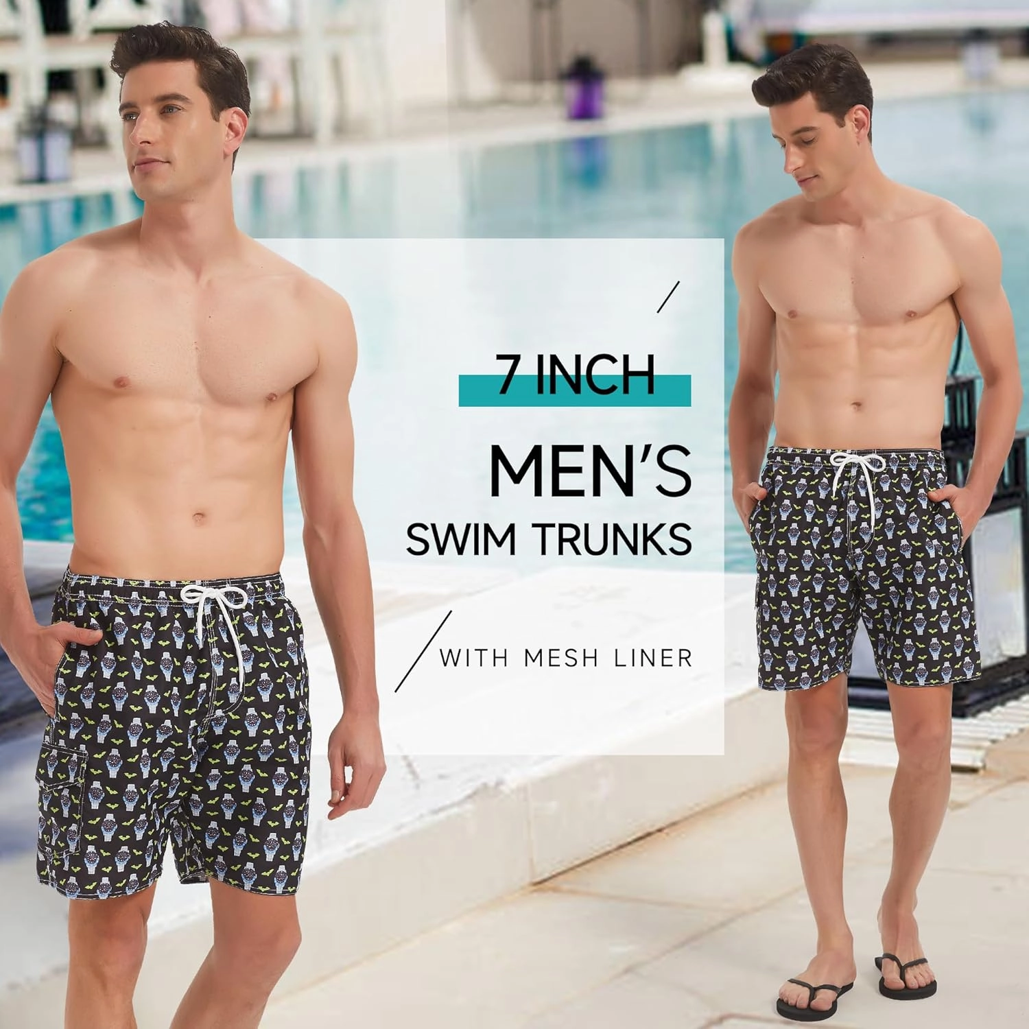 Mens Swim Trunks Swimsuit Trunks Swim Shorts Swimwear