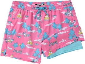Mens Swim Trunks with Compression Liner 5 Inch Inseam Swimming Trunks Board Shorts for Men Bathing Suit