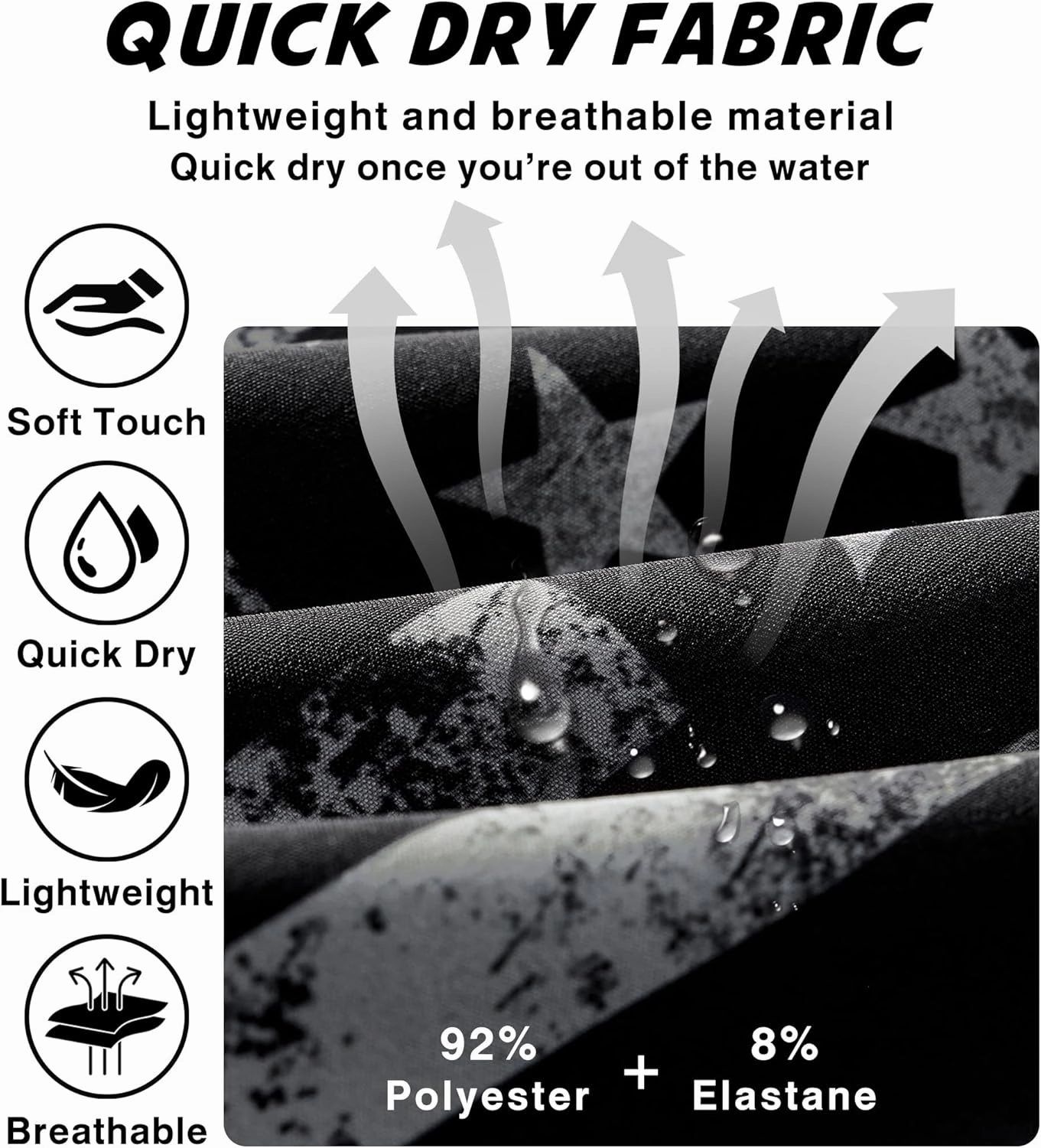 Mens Swim Trunks with Compression Liner 9" Swim Trunks Quick Dry Surfing Beach Shorts Hawaii Sports Shorts