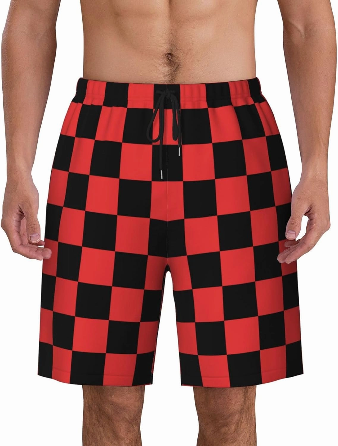 Mens Swim Trunks with Mesh Lining,Quick Dry Swimsuit Board Shorts Beach Pants Swimwear Bathing Suits