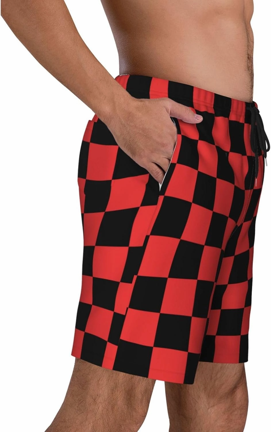 Mens Swim Trunks with Mesh Lining,Quick Dry Swimsuit Board Shorts Beach Pants Swimwear Bathing Suits