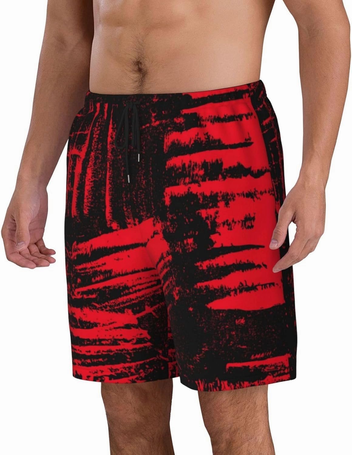 Mens Swim Trunks with Mesh Lining,Quick Dry Swimsuit Board Shorts Beach Pants Swimwear Bathing Suits