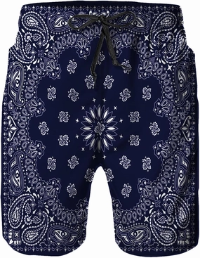 Mens Swim Trunks with Mesh Lining,Quick Dry Swimsuit Board Shorts Beach Pants Swimwear Bathing Suits