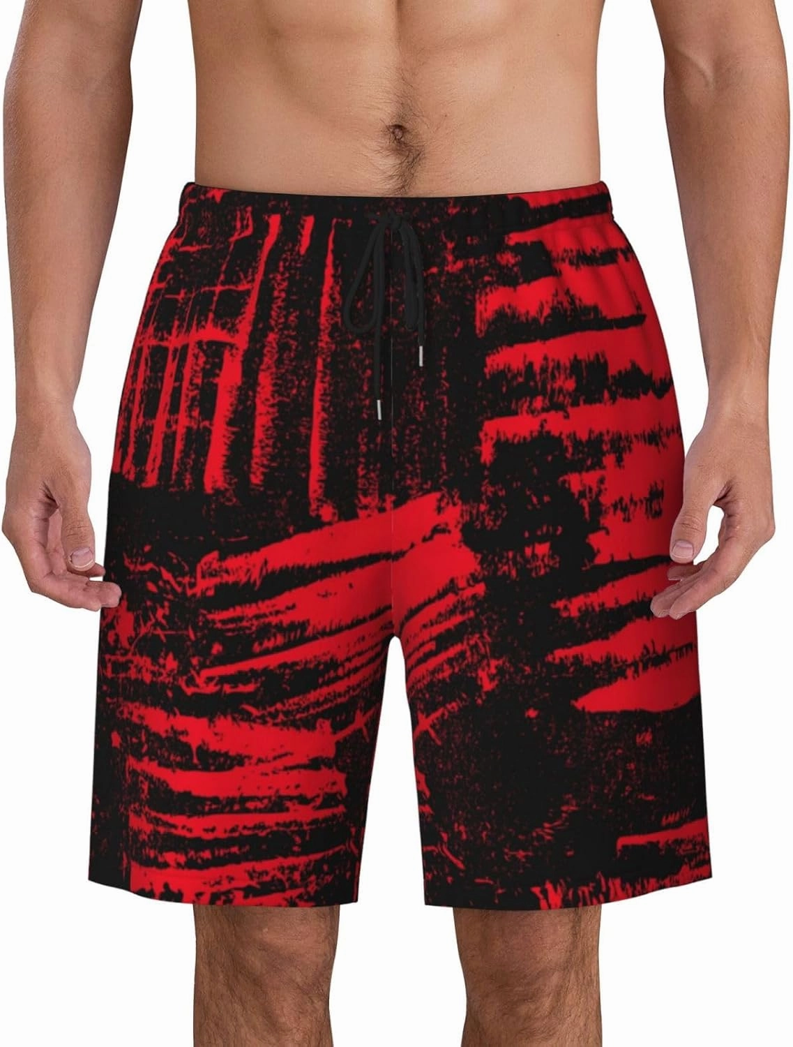 Mens Swim Trunks with Mesh Lining,Quick Dry Swimsuit Board Shorts Beach Pants Swimwear Bathing Suits