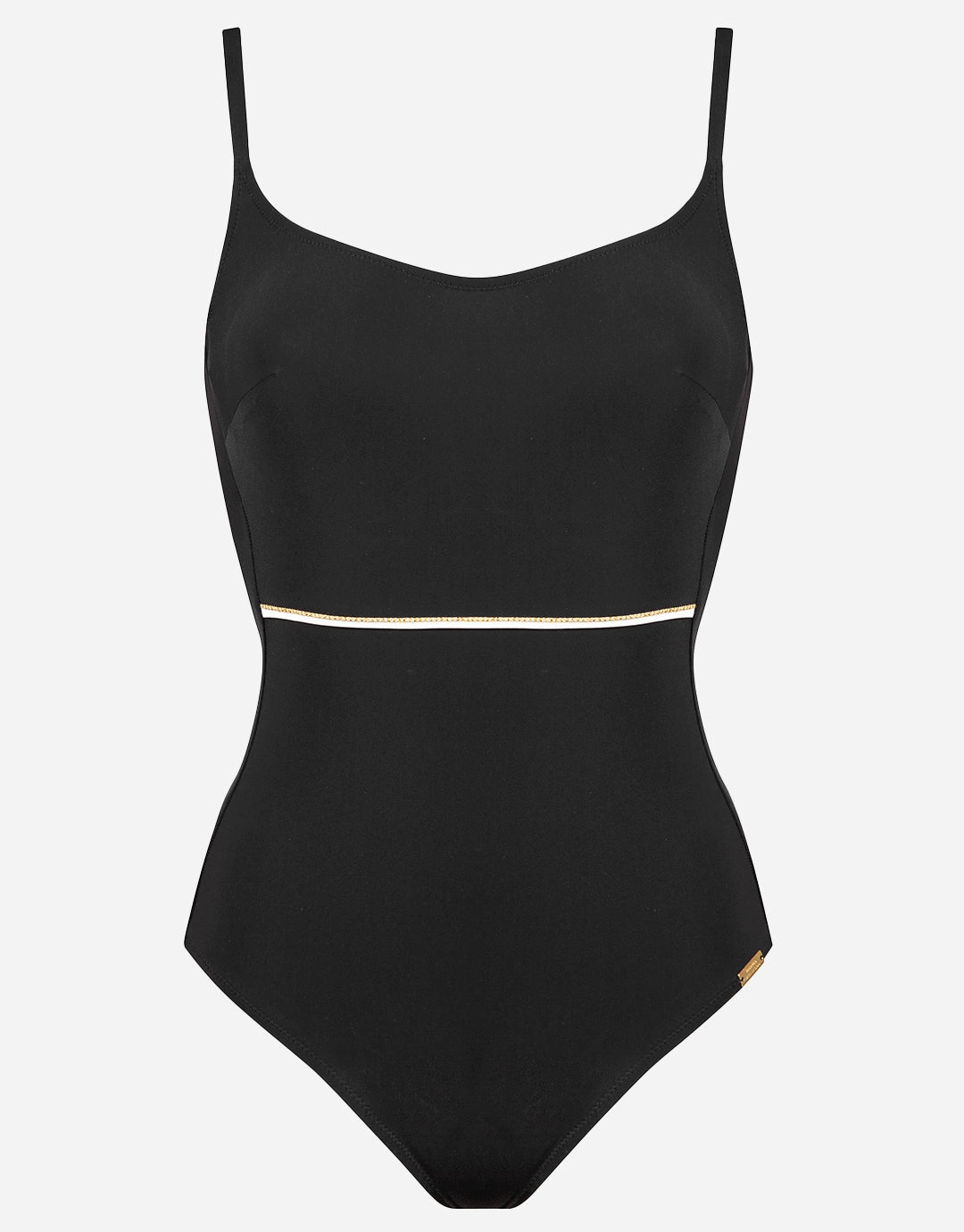 Metrics Underwired Swimsuit- Black White and Gold