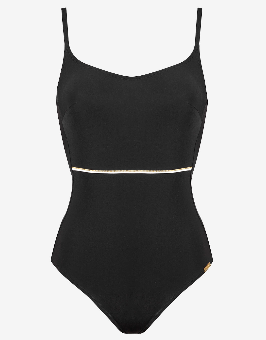 Metrics Underwired Swimsuit- Black White and Gold