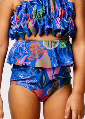 Midnight Jungle | Mini Peplum Bottoms