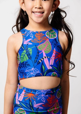 Midnight Jungle | Mini Racer Back Top