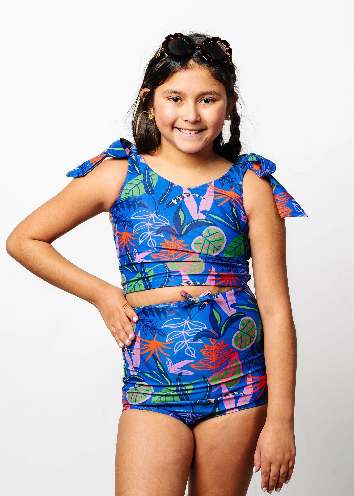 Midnight Jungle | Youth Bow Bottoms