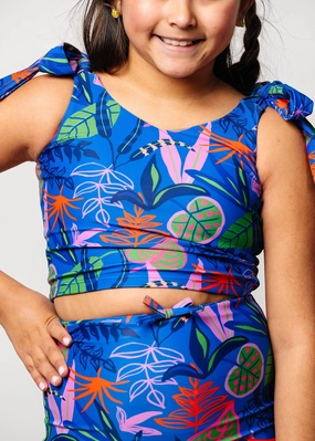 Midnight Jungle | Youth Knot Top