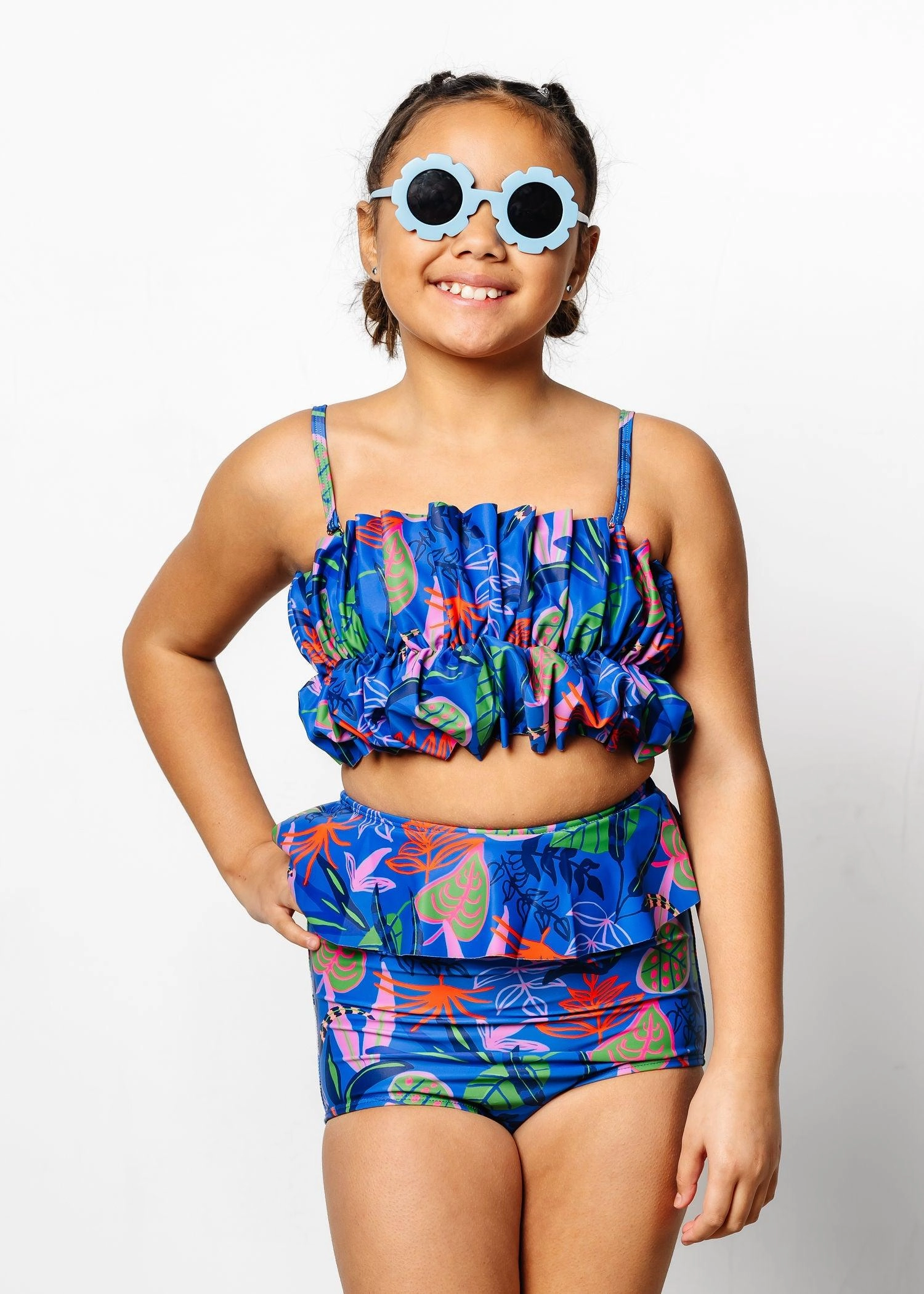 Midnight Jungle | Youth Peplum Bottoms
