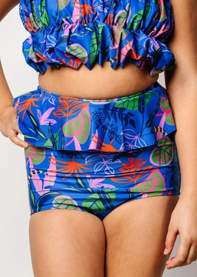 Midnight Jungle | Youth Peplum Bottoms