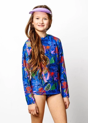 Midnight Jungle | Youth Rashguard Top (Unisex)