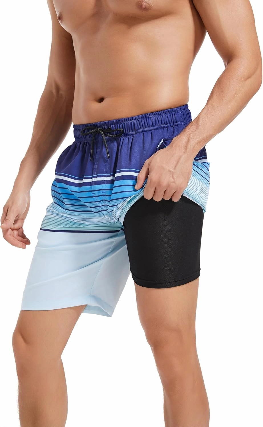 MILANKERR Mens Swim Trunks Swimming Trunks for Men,Mens Bathing Suit Swimsuit Men's Swimwear Swim Short 9" Inseam 20" Outseam