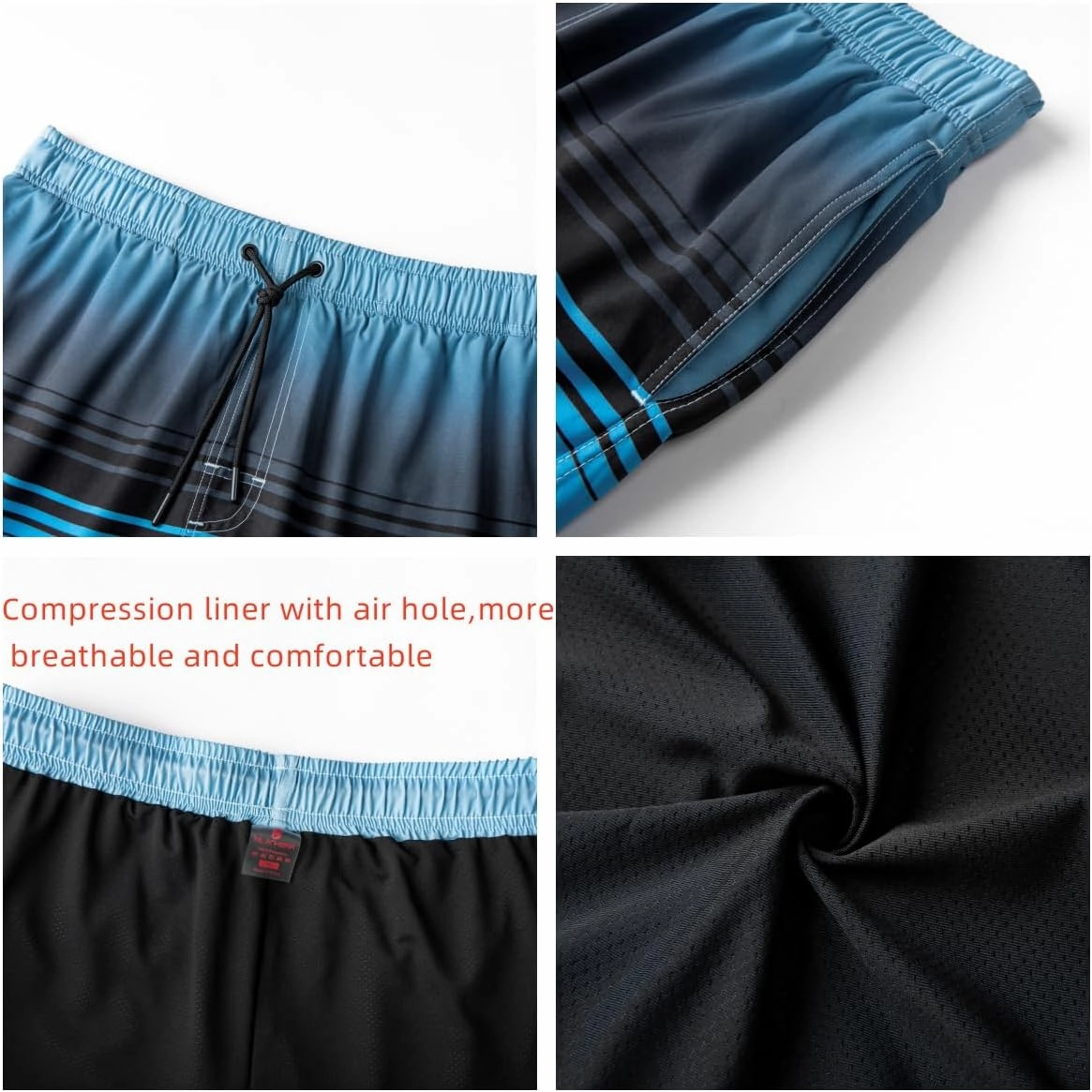 MILANKERR Mens Swim Trunks Swimming Trunks for Men,Mens Bathing Suit Swimsuit Men's Swimwear Swim Short 9" Inseam 20" Outseam