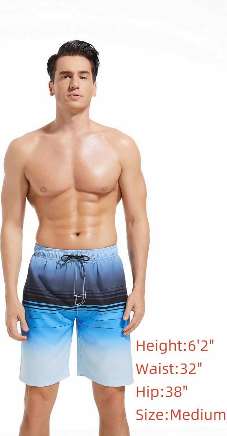 MILANKERR Mens Swim Trunks Swimming Trunks for Men,Mens Bathing Suit Swimsuit Men's Swimwear Swim Short 9" Inseam 20" Outseam