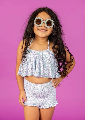 Mint Flowers | Mini All Ruffled Up Bottoms