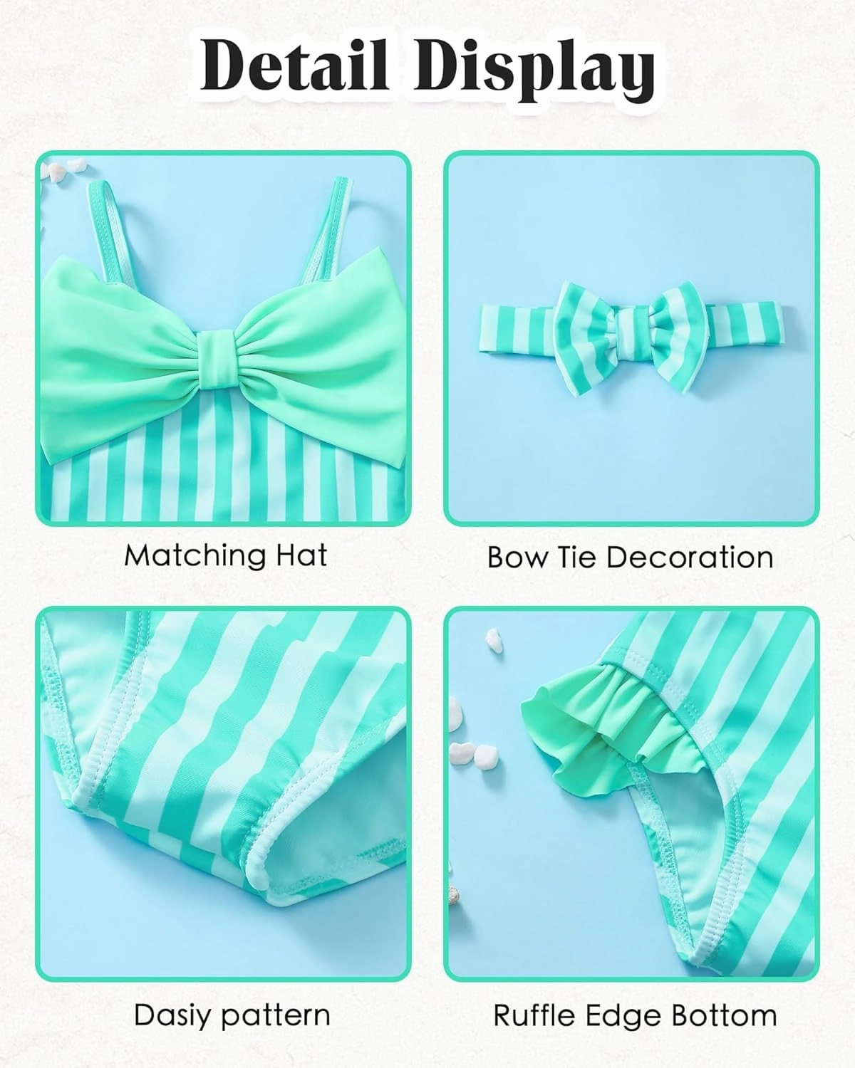 Mioglrie Toddler Baby Girl Swimsuit Infant Bathing Suits Summer Beach Swim Suit Newborn One Piece Swimwear for Girls