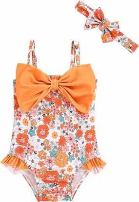 Mioglrie Toddler Baby Girl Swimsuit Infant Bathing Suits Summer Beach Swim Suit Newborn One Piece Swimwear for Girls