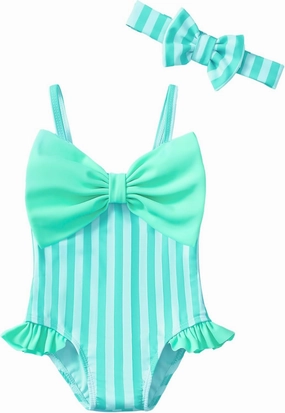 Mioglrie Toddler Baby Girl Swimsuit Infant Bathing Suits Summer Beach Swim Suit Newborn One Piece Swimwear for Girls