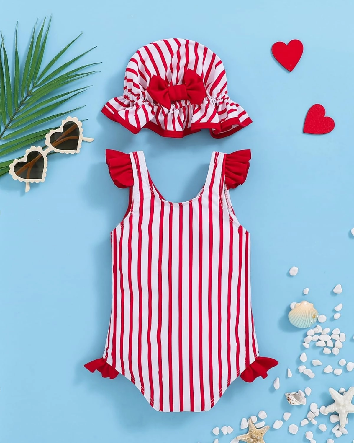 Mioglrie Toddler Girl Swimsuit One Piece Little Girls Bathing Suit Ruffle Swimsuit Girls Color Block Swimwear