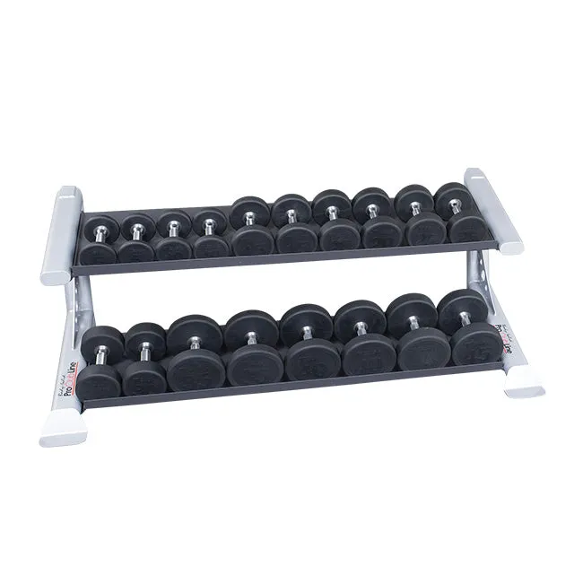 Body Solid SDKR500DB 2-Tier PCL Dumbbell Rack, Speed Ropes, Cable Attachments, Bamboo foam roller