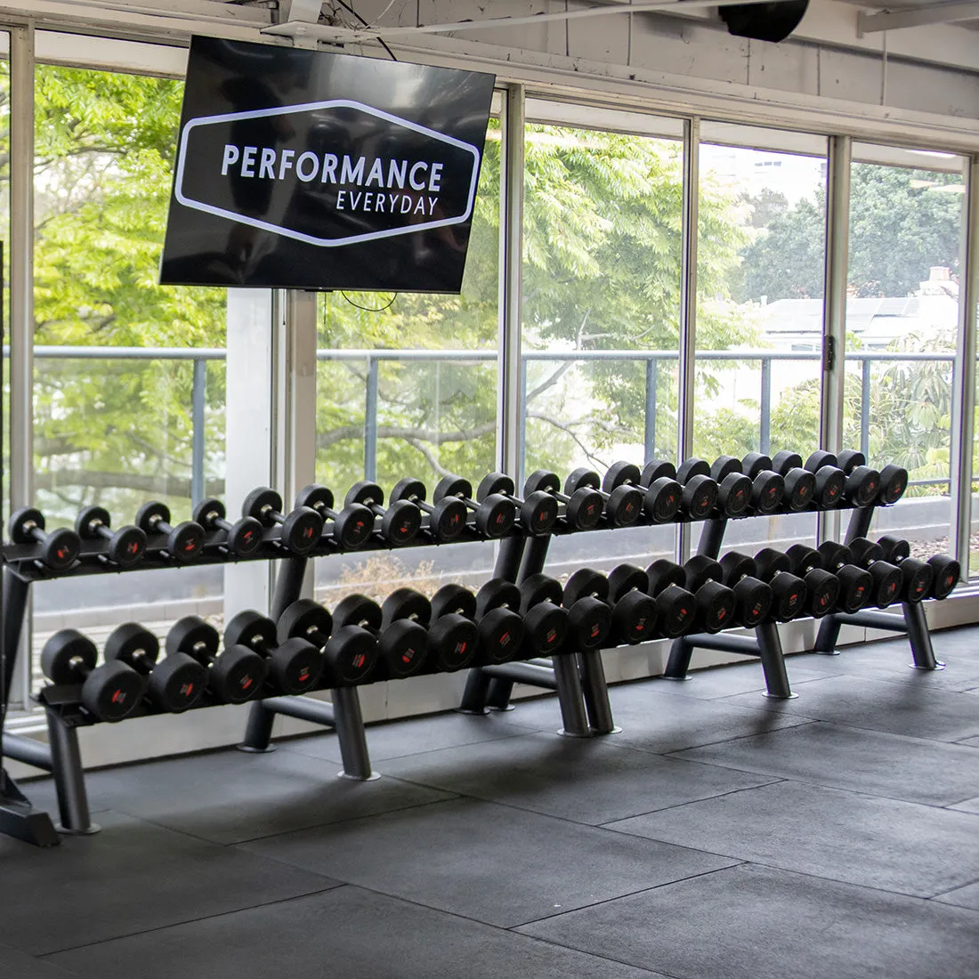 Commercial Dumbbell Set with Rack 5-30kg, Pump Sets,Studio Barbells, Rebounders, Gym equipment mat flooring