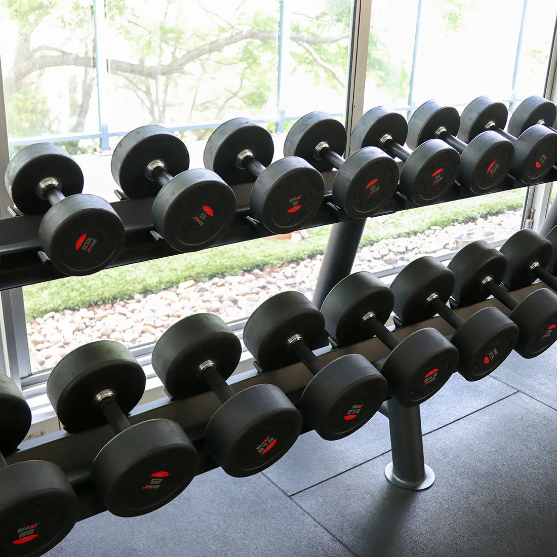 Commercial Dumbbell Set with Rack 5-30kg, Electrolyte tablets