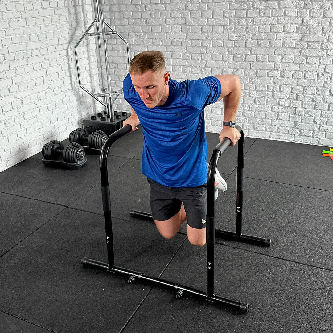 Hit Fitness Parallel Dip & High Parallette Bars, Curved Treadmills, Portable pull up station